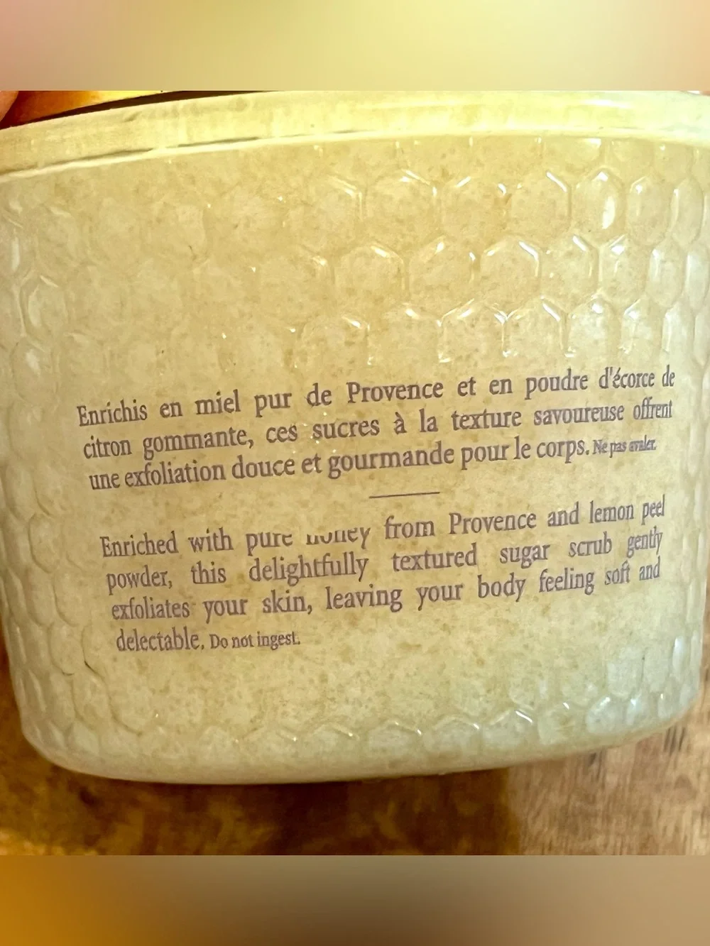L'occitane Honey Miel & Lemon Citron Sweet Sugar Body Scrub 8.8 Oz DISCONTINUED
